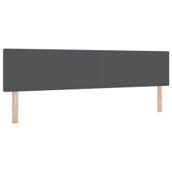 Tête de lit Gris foncé 200 cm Tissu en velours côtelé 615982615982