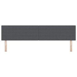 Tête de lit Gris foncé 200 cm Tissu en velours côtelé 615982615982
