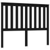 Tête de lit Noir 126x6x101 cm Bois massif de pin 615985615985