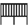 Tête de lit Noir 126x6x101 cm Bois massif de pin 615985615985