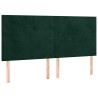 Tête de lit Vert foncé 160x5x118/128 cm Velours 615986615986