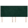 Tête de lit Vert foncé 160x5x118/128 cm Velours 615986615986