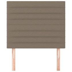 Tête de lit Taupe 80x5x118/128 cm Tissu 615987615987