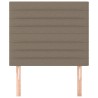 Tête de lit Taupe 80x5x118/128 cm Tissu 615987615987
