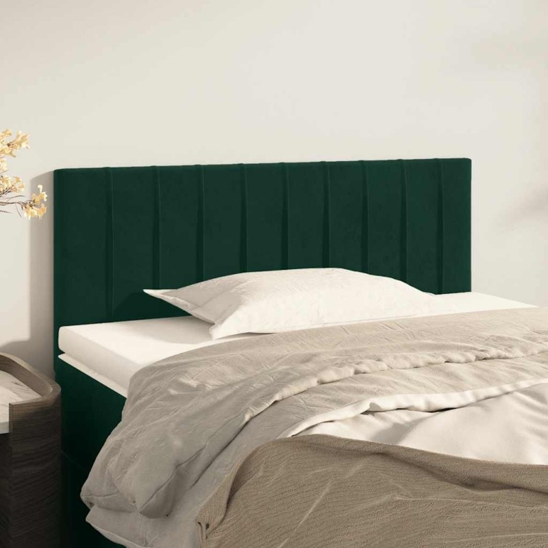 Tête de lit Vert foncé 80x5x78/88 cm Velours 615988615988