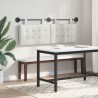 Tête de lit suspendue Avec lumière LED Blanc Simili cuir 615989615989