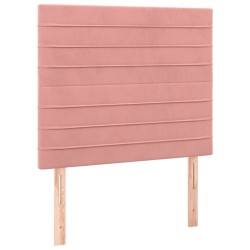 Tête de lit Rose 80x5x118/128 cm Velours 615990615990