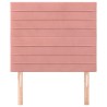 Tête de lit Rose 80x5x118/128 cm Velours 615990615990