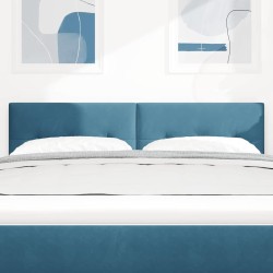 Tête de lit LED avec bandes LED Bleu 144 cm Velours 615991615991