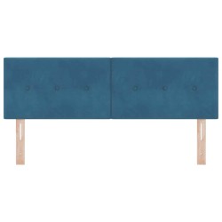 Tête de lit LED avec bandes LED Bleu 144 cm Velours 615991615991