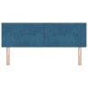 Tête de lit LED avec bandes LED Bleu 144 cm Velours 615991615991