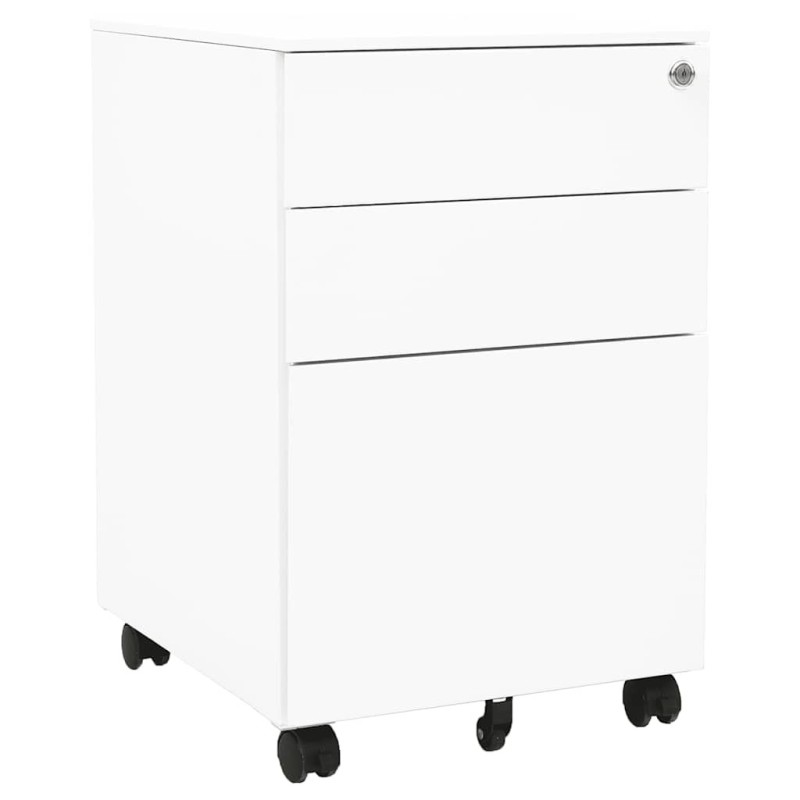 Classeur mobile Blanc 39x45x60 cm Acier 615995615995