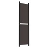 Cloison de séparation 5 panneaux Marron 250x200 cm Tissu 615998615998