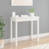 Table console Blanc 80x40x75 cm Bois massif de pin 616000616000