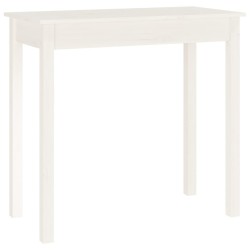 Table console Blanc 80x40x75 cm Bois massif de pin 616000616000