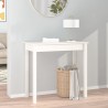 Table console Blanc 80x40x75 cm Bois massif de pin 616000616000
