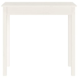 Table console Blanc 80x40x75 cm Bois massif de pin 616000616000