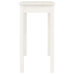 Table console Blanc 80x40x75 cm Bois massif de pin 616000616000
