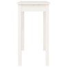 Table console Blanc 80x40x75 cm Bois massif de pin 616000616000