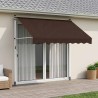 Auvent rétractable manuel Marron 150 cm 616001616001