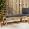 Banc de Jardin Blanc 115 x 43 x 45 cm Bois d'Acacia Massif 616002616002