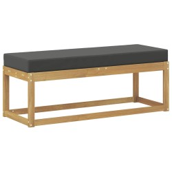 Banc de Jardin Blanc 115 x 43 x 45 cm Bois d'Acacia Massif 616002616002