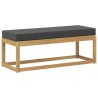 Banc de Jardin Blanc 115 x 43 x 45 cm Bois d'Acacia Massif 616002616002