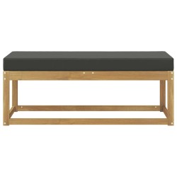 Banc de Jardin Blanc 115 x 43 x 45 cm Bois d'Acacia Massif 616002616002