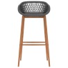 Chaises de bar lot de 2 gris 616003616003
