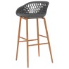 Chaises de bar lot de 2 gris 616003616003