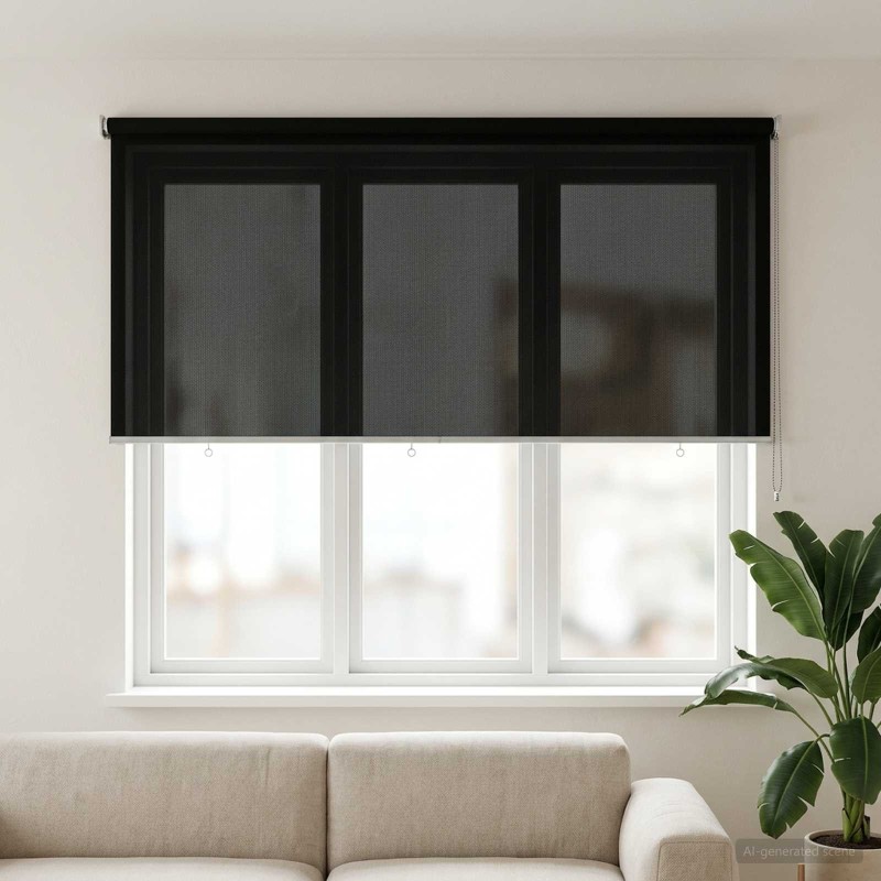 Store enrouleur extérieur à 90% de blocage UV Noir 200 x 140 cm 616005616005