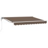 Auvent rétractable Taupe 2,5 x 2 m Polyester et Aluminium 616008616008