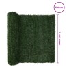 Clôture Artificielle Vert foncé 1,5 x 5 m PVC et Acier 616016616016