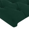 Tête de lit Vert foncé 160x7x118/128 cm Velours 616019616019