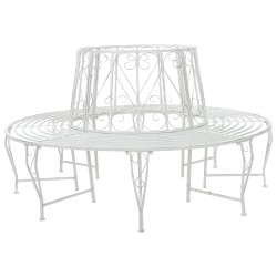 Banc d'Arbre 8-Nombre de places Ø 160 x 89 cm Acier 616025616025
