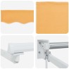 Auvent rétractable Sable 4,5 × 3 m 100% Polyester et Aluminium 616029616029