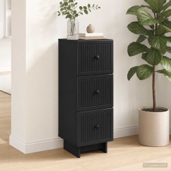 Armoire à tiroirs Noir 33 x 34,5 x 90 cm Bois d'ingénierie 616032616032