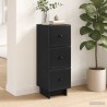 Armoire à tiroirs Noir 33 x 34,5 x 90 cm Bois d'ingénierie 616032616032