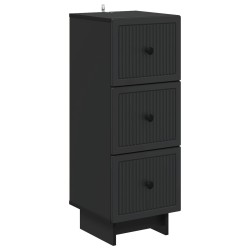 Armoire à tiroirs Noir 33 x 34,5 x 90 cm Bois d'ingénierie 616032616032