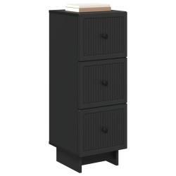 Armoire à tiroirs Noir 33 x 34,5 x 90 cm Bois d'ingénierie 616032616032