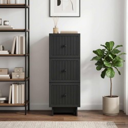 Armoire à tiroirs Noir 33 x 34,5 x 90 cm Bois d'ingénierie 616032616032