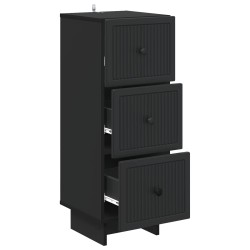 Armoire à tiroirs Noir 33 x 34,5 x 90 cm Bois d'ingénierie 616032616032