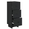 Armoire à tiroirs Noir 33 x 34,5 x 90 cm Bois d'ingénierie 616032616032