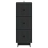 Armoire à tiroirs Noir 33 x 34,5 x 90 cm Bois d'ingénierie 616032616032