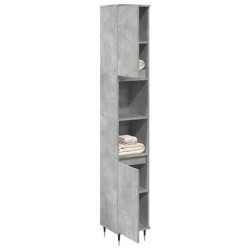 Armoire de salle de bain gris béton 30x30x190 cm 616035616035