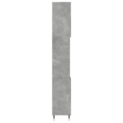 Armoire de salle de bain gris béton 30x30x190 cm 616035616035