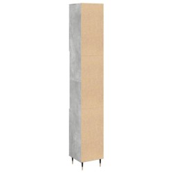 Armoire de salle de bain gris béton 30x30x190 cm 616035616035