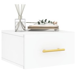 Tables de chevet murales 2 pcs blanc 35x35x20 cm 616036616036