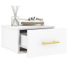 Tables de chevet murales 2 pcs blanc 35x35x20 cm 616036616036