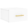 Tables de chevet murales 2 pcs blanc 35x35x20 cm 616036616036